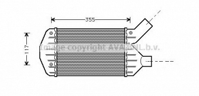 AVA QUALITY COOLING al4066 -  Интеркулер